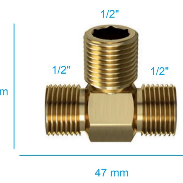 Adaptador Te Para Monocomando 1/2