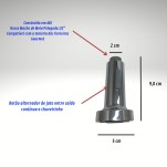 Bico Achatado Torneira Gournet Monocomando 2 Funções Preto