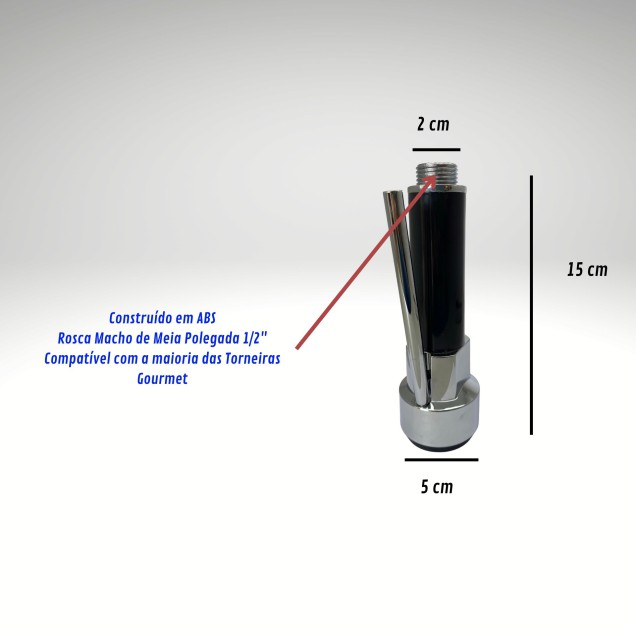 Bico Torneira Gourmet Monocomando Chuveirinho Pulverizado