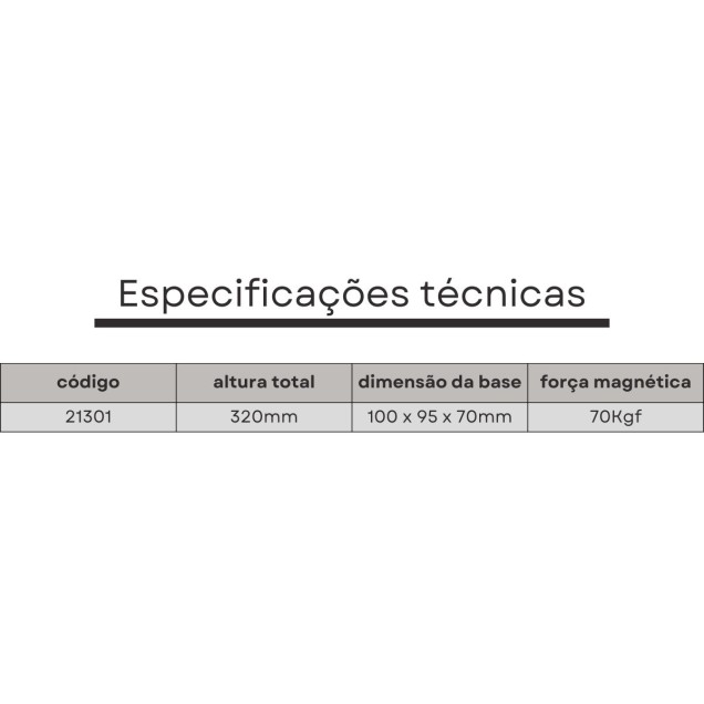 bloco magnetico em V 100x95x70 mm