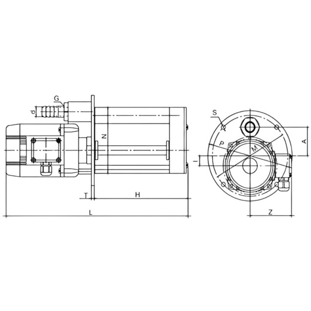 bomba refrigeraçao 152 mm imersao 1/8 hp 220V