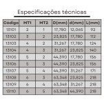 bucha reduçao cone morse 3x2