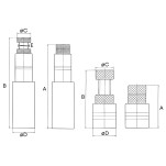 calço regulável 76 mm a 105 mm para fresadora