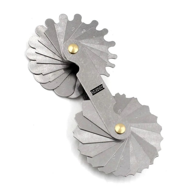 calibrador de raio 01,0 a 07,0 mm