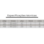 chave encaixe porta pinças er 20 m