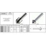 escareador 60° 20 mmx10h din334a