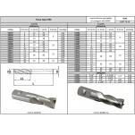 fresa topo HSS 2 cortes polegada 3/8x7/8x2.7/8xh3/8