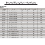 fresa para acrilico 1 corte invertido down cut 6mmx22mmxh6