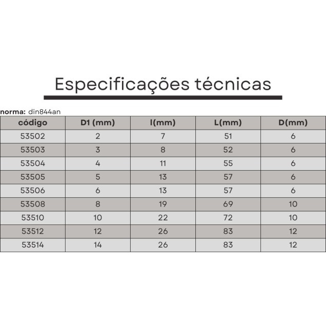 fresa topo HSS 4 cortes 02 mmx7x51xh6