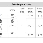 inserto rosca 16 eR ag 55 m01