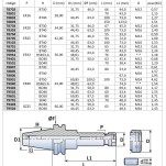 mandril porta pinças er25 bt40 L=100 mm