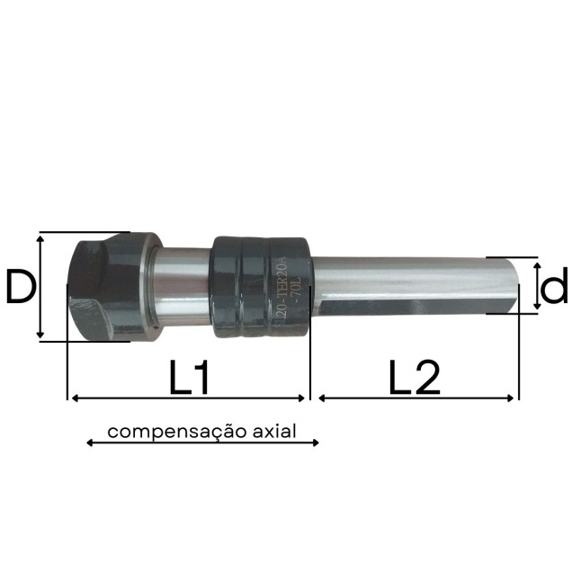 mandril expansivo m3 a m16 er20 haste 20x80 mm