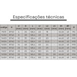 mandril porta barra bt40 06 mm