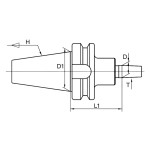 mandril porta mandril b16 bt40