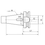 mandril reduçao cone morse 4xISO40