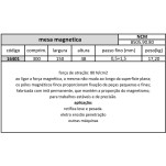 mesa magnetica passo fino 300x150x48 mm