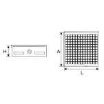 mesa magnetica 250mm x 200mm x 80mm