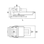 morsa giratoria abertura 230 mm modelo QM