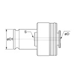 pinça porta macho T2 12x09 com controle de torque