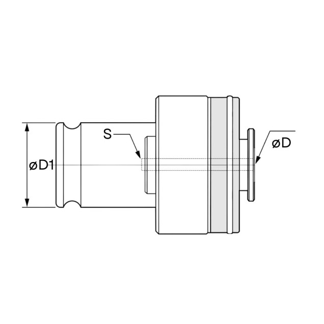 pinça porta macho T2 10x08 com controle de torque