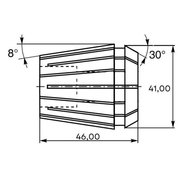 pinça er40 17 mm