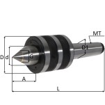 ponta rotativa cone morse 4 com metal duro