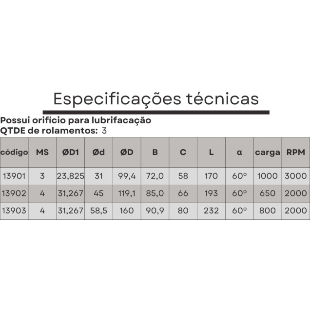 ponta rotativa para tubo cone morse 4 55x160 mm