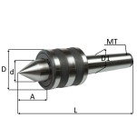 ponta rotativa cone morse 4