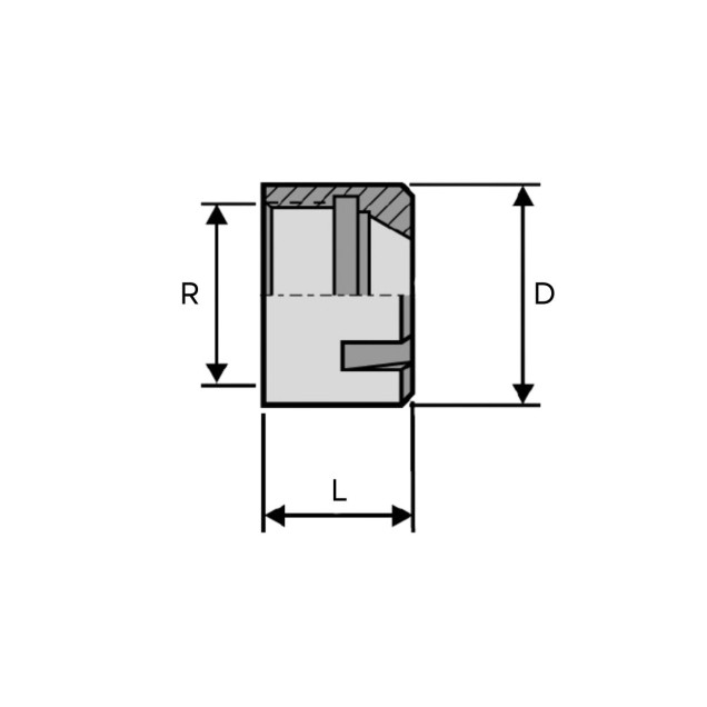 porca er11 tipo castelo m13x0,75