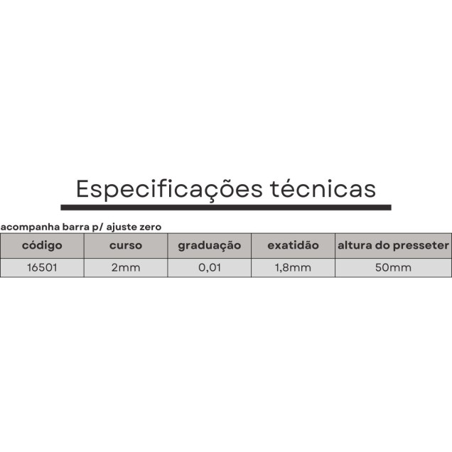 presseter altura com relogio e base magnetica