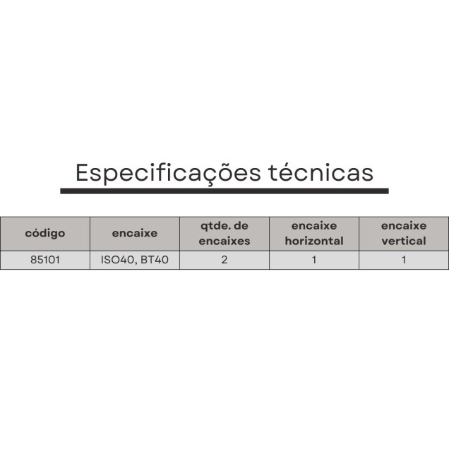 suporte preparaçao de ferramentas bt40