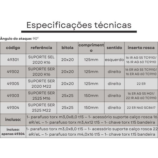 suporte seR 2020 k16